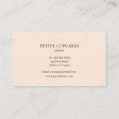 Visitekaartje voor appelcake-mixer voor perzikbakk (Achterkant)