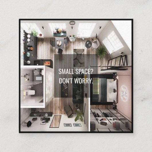 visitekaartje voor architect en interior designer (Voorkant)