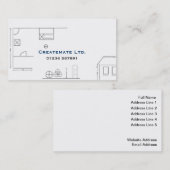 Visitekaartje voor architect Sketch (Voorkant / Achterkant)