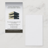 Visitekaartje voor architectuur en bouwontwerp (Voorkant / Achterkant)
