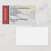 Visitekaartje voor architectuurdiensten (Voorkant / Achterkant)