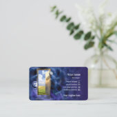 Visitekaartje voor astroloog. (Staand voorkant)