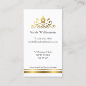 Visitekaartje voor auteur/schrijver (Achterkant)