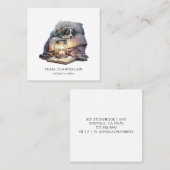 Visitekaartje voor auteur van puppy- en boekenkind (Voorkant / Achterkant)