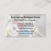 Visitekaartje voor auto-onderdelen en autodiensten (Voorkant)