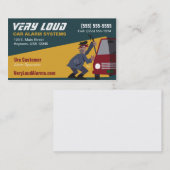 Visitekaartje voor autoalarmsystemen (Voorkant / Achterkant)