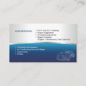 Visitekaartje voor Autodiensten (Achterkant)