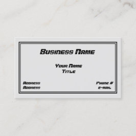 Visitekaartje voor automatisch ontwerp