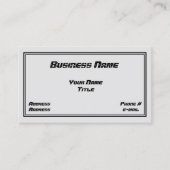 Visitekaartje voor automatisch ontwerp (Voorkant)