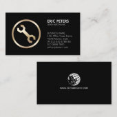 Visitekaartje voor automatisch repareren van mecha (Voorkant / Achterkant)