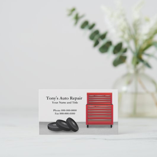 Visitekaartje voor automatische reparatie (Staand voorkant)