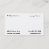 Visitekaartje voor automatische reparatie (Achterkant)