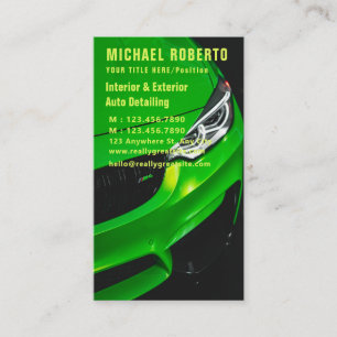 Visitekaartje voor automatische reparatie van rein