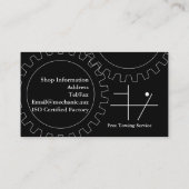 Visitekaartje voor automatische reparatie van wink (Achterkant)