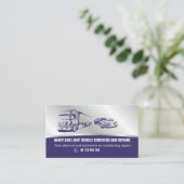 Visitekaartje voor automatische services (Staand voorkant)