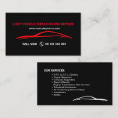 Visitekaartje voor automatische services (Voorkant / Achterkant)