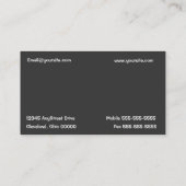 Visitekaartje voor automatische verkoop (Achterkant)