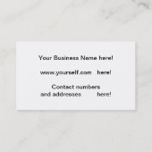 Visitekaartje voor automatische verkoop (Achterkant)