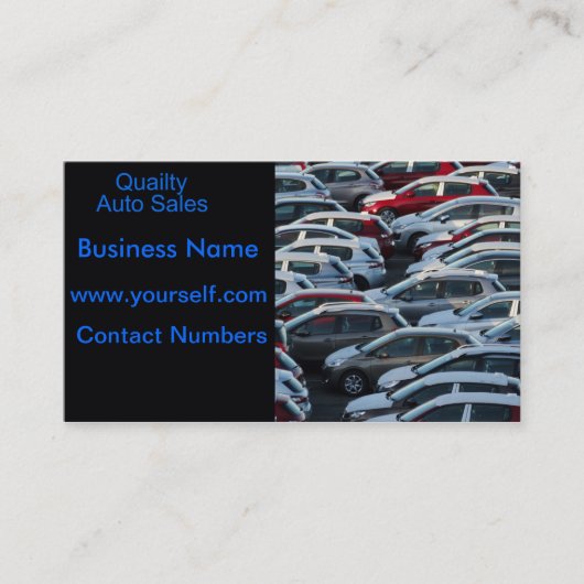 Visitekaartje voor automatische verkoop (Voorkant)