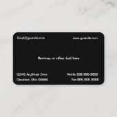 Visitekaartje voor automatische verkoop van auto's (Achterkant)