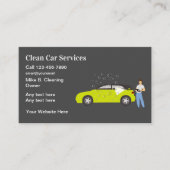 Visitekaartje voor autoreiniging en -informatie (Voorkant)