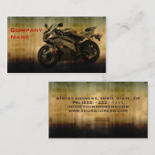 Visitekaartje voor auto's/races/bike (Voorkant / Achterkant)