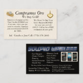 Visitekaartje voor autosieraden en voor mobiele te (Voorkant / Achterkant)