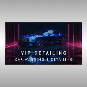 Visitekaartje voor autowas- en autodetailingbedrij