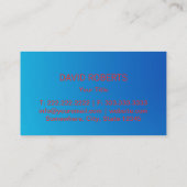 Visitekaartje voor autowrakken en automatische inf (Achterkant)