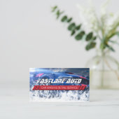 Visitekaartje voor autowrakken en gedetailleerde s (Staand voorkant)