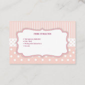 Visitekaartje voor Baby (Achterkant)