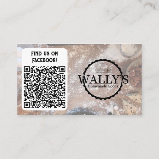 Visitekaartje voor bakken (Achterkant)