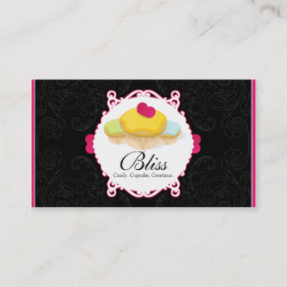 Visitekaartje voor bakkerij- en cupcake