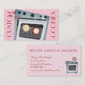 Visitekaartje voor bakkerij, in koekjes of bakkeri (Voorkant / Achterkant)