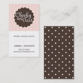 Visitekaartje voor bakkerij / zelfgemaakte product (Voorkant / Achterkant)