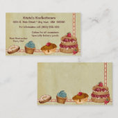 Visitekaartje voor bakkerijen of voor de vervaardi (Voorkant / Achterkant)