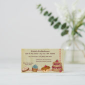 Visitekaartje voor bakkerijen of voor de vervaardi (Staand voorkant)