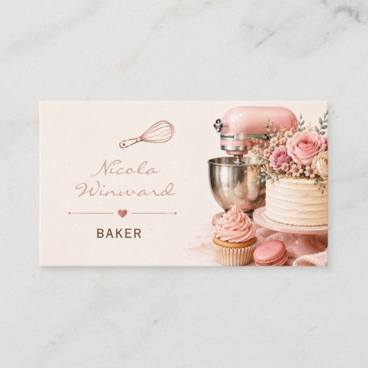 Visitekaartje voor bakkers (Voorkant)