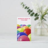 visitekaartje voor ballon of organisator van parti (Staand voorkant)