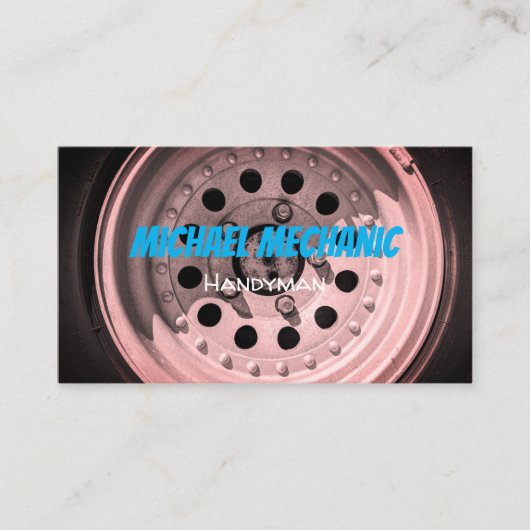 Visitekaartje voor bandenfotografie (Voorkant)