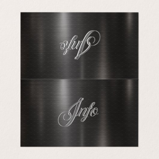 visitekaartje voor barber Sjabloon (Binnenkant ongevouwen)