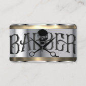 visitekaartje voor barber Sjabloon (Voorkant)