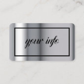 Visitekaartje voor Barber Sjabloon (Achterkant)