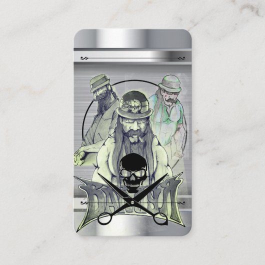 Visitekaartje voor Barber Sjabloon (Voorkant)