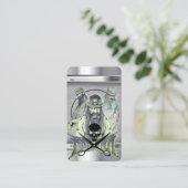 Visitekaartje voor Barber Sjabloon (Staand voorkant)