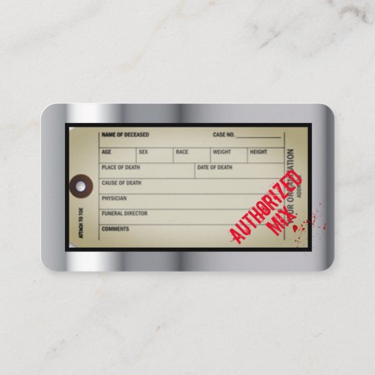 Visitekaartje voor Barber Sjabloon (Achterkant)