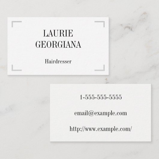 Visitekaartje voor basis- en reinigingsprogramma's (Voorkant / Achterkant)