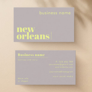 Visitekaartje voor bedrijf in New Orleans Louisian