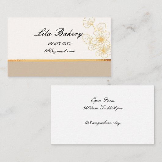 Visitekaartje voor bedrijven (Voorkant / Achterkant)