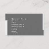 visitekaartje voor bedrijven (Achterkant)